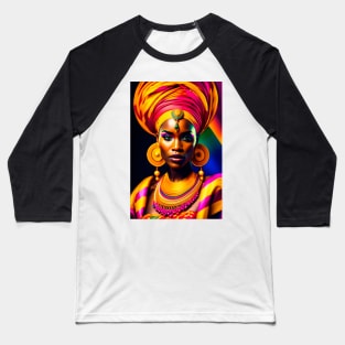 Colorful tribal queen 1 Baseball T-Shirt